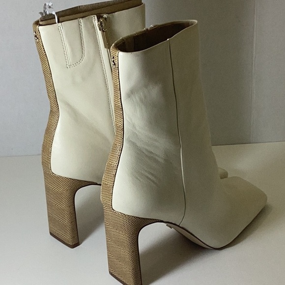 Sam Edelman Womens Anika Leather Square Toe Mid-Calf Boots - Picture 7 of 10